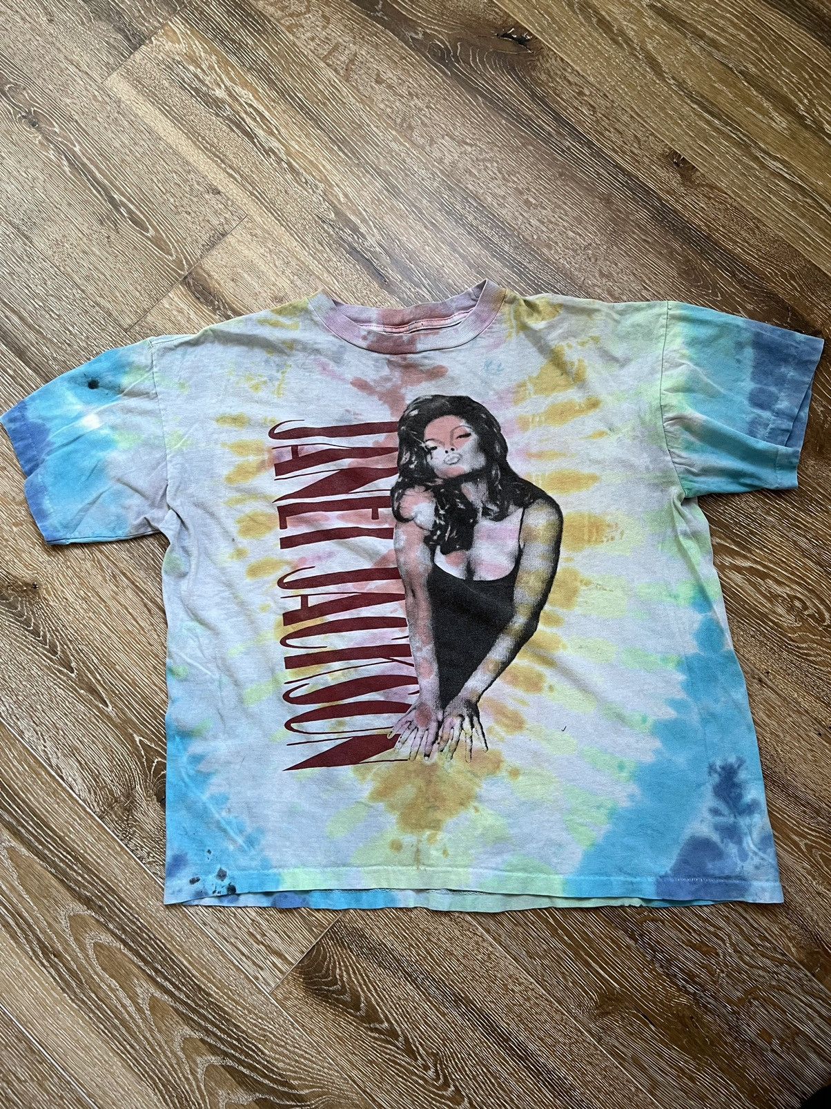 Band Tees Vintage Janet Jackson Tie Dye Tee Size US L / EU 52-54 / 3 - 1 Thumbnail