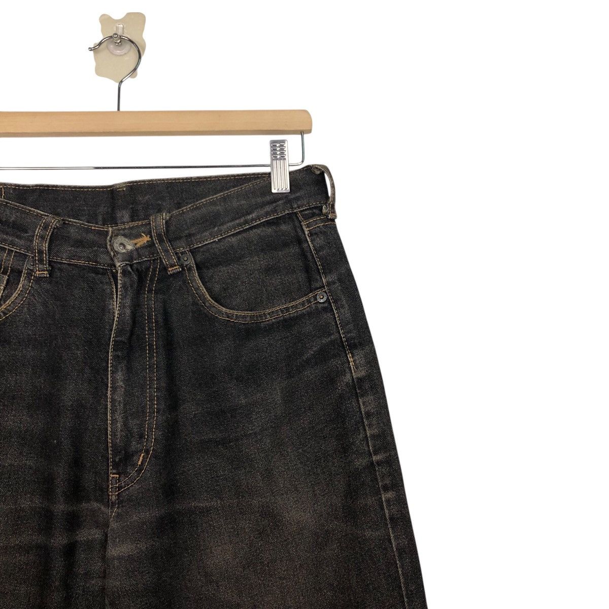 Japanese Brand Warehouse High Rise Straight Leg Jeans Faded Washed Denim Size US 30 / EU 46 - 7 Thumbnail