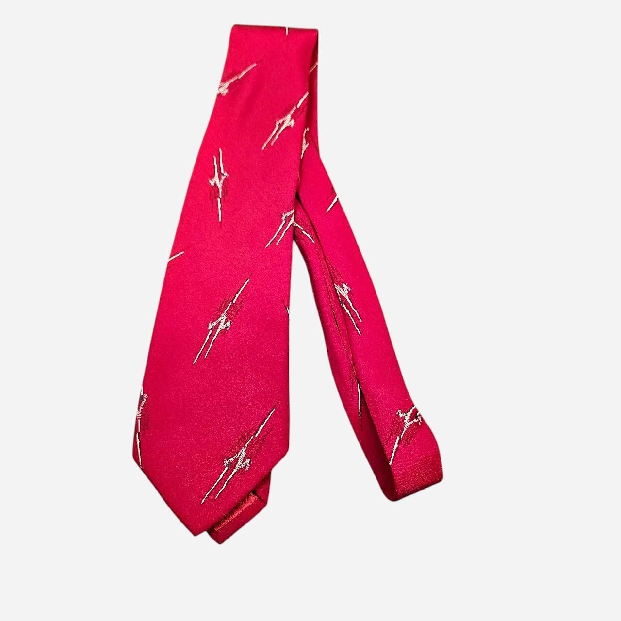 Giorgio Armani GIORGIO ARMANI Mens 100% Silk Necktie Italy Long Grey Veins Size ONE SIZE - 1 Thumbnail