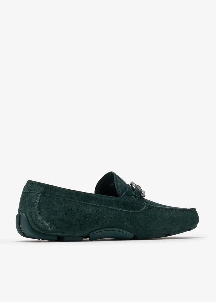 Salvatore Ferragamo os11x0126 Gancini Driving Loafers in Green Size US 9.5 / EU 42-43 - 4 Thumbnail