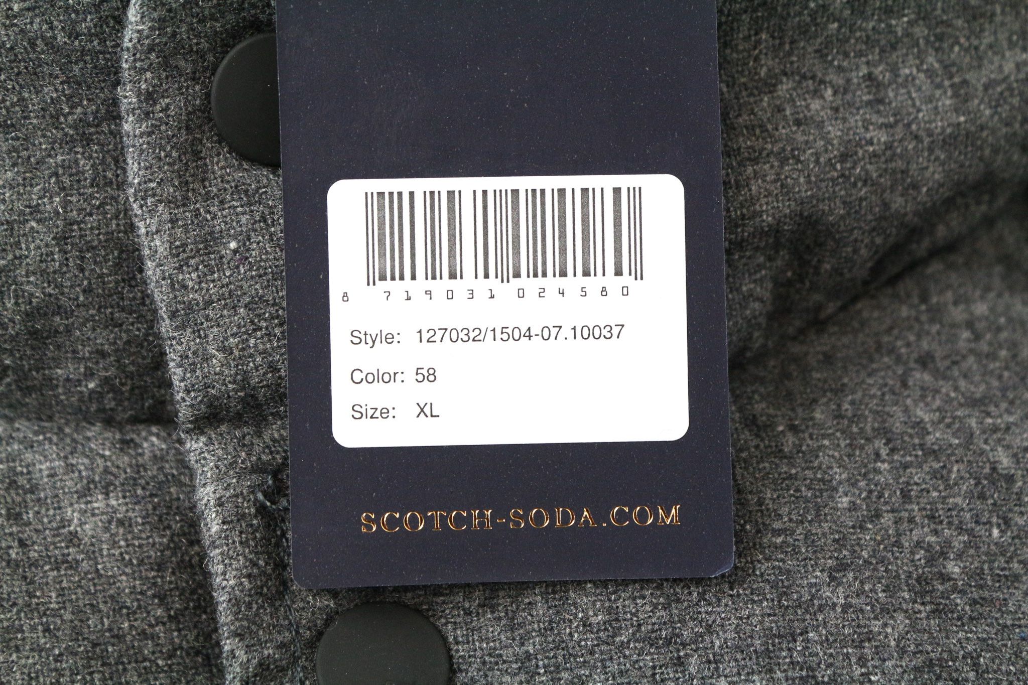 Scotch & Soda AMS COUTURE XL Wool Blend 2in1 Hooded Jacket 74301 Size US XL / EU 56 / 4 - 5 Thumbnail