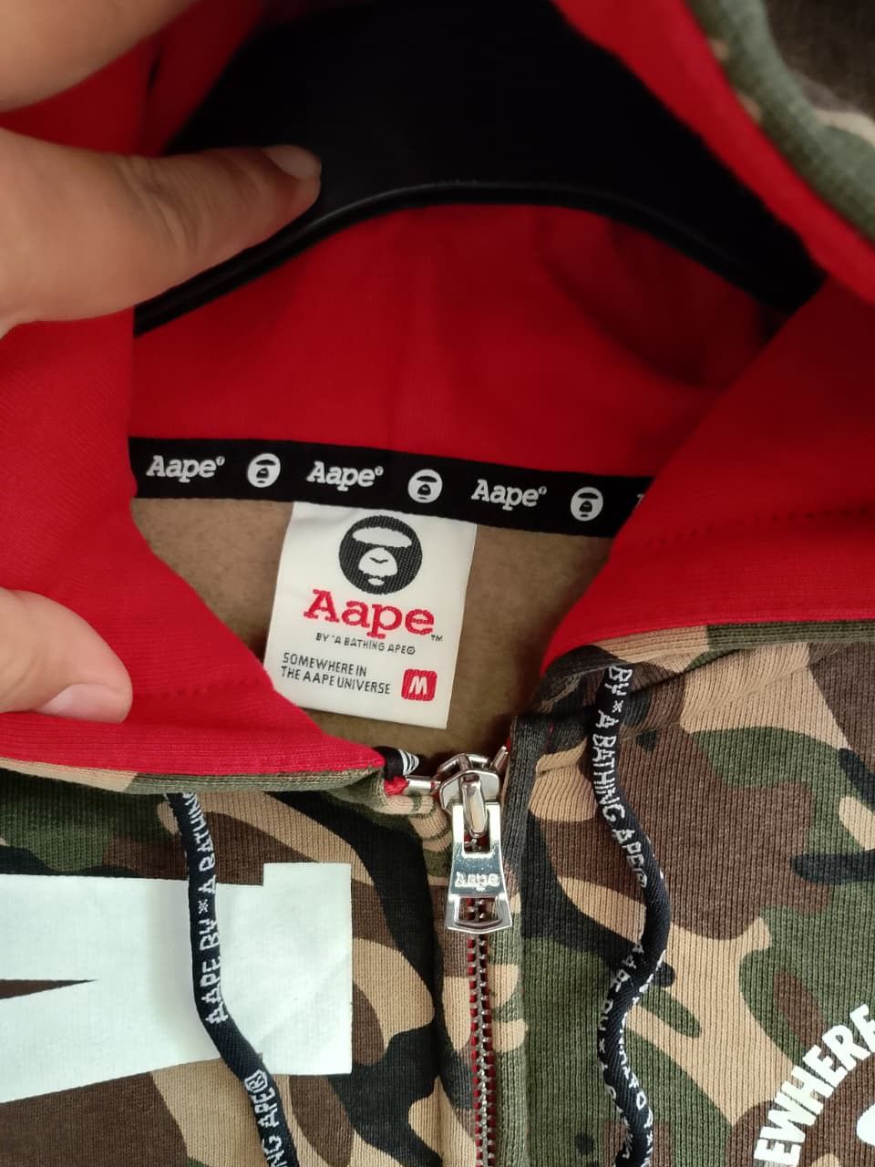 Aape AAPE half cammo zipper hoodie Size US M / EU 48-50 / 2 - 3 Thumbnail