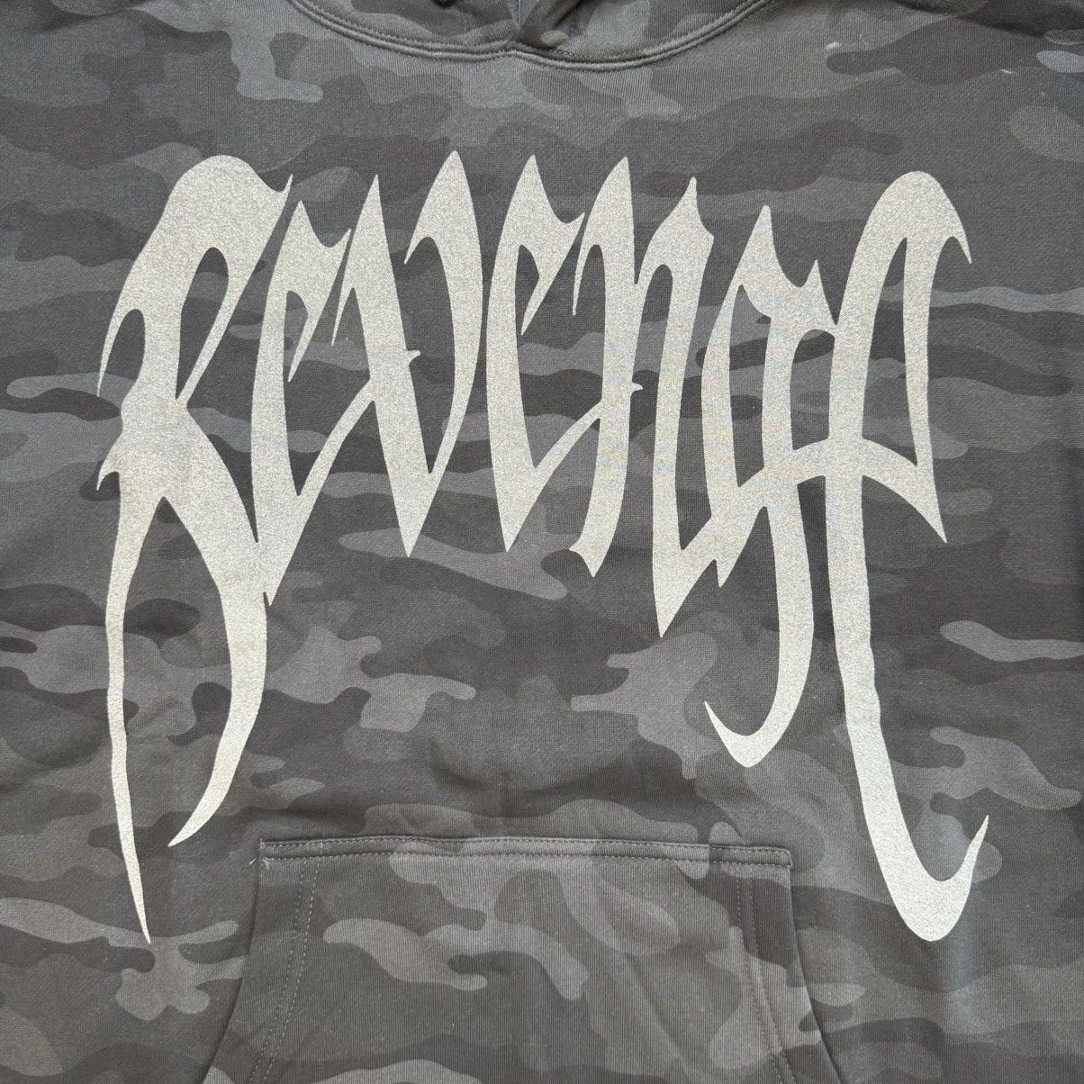 Revenge Revenge X Kill Cropped Hoodie Black Camo/3M SIZE MEDIUM Size US M / EU 48-50 / 2 - 5 Thumbnail