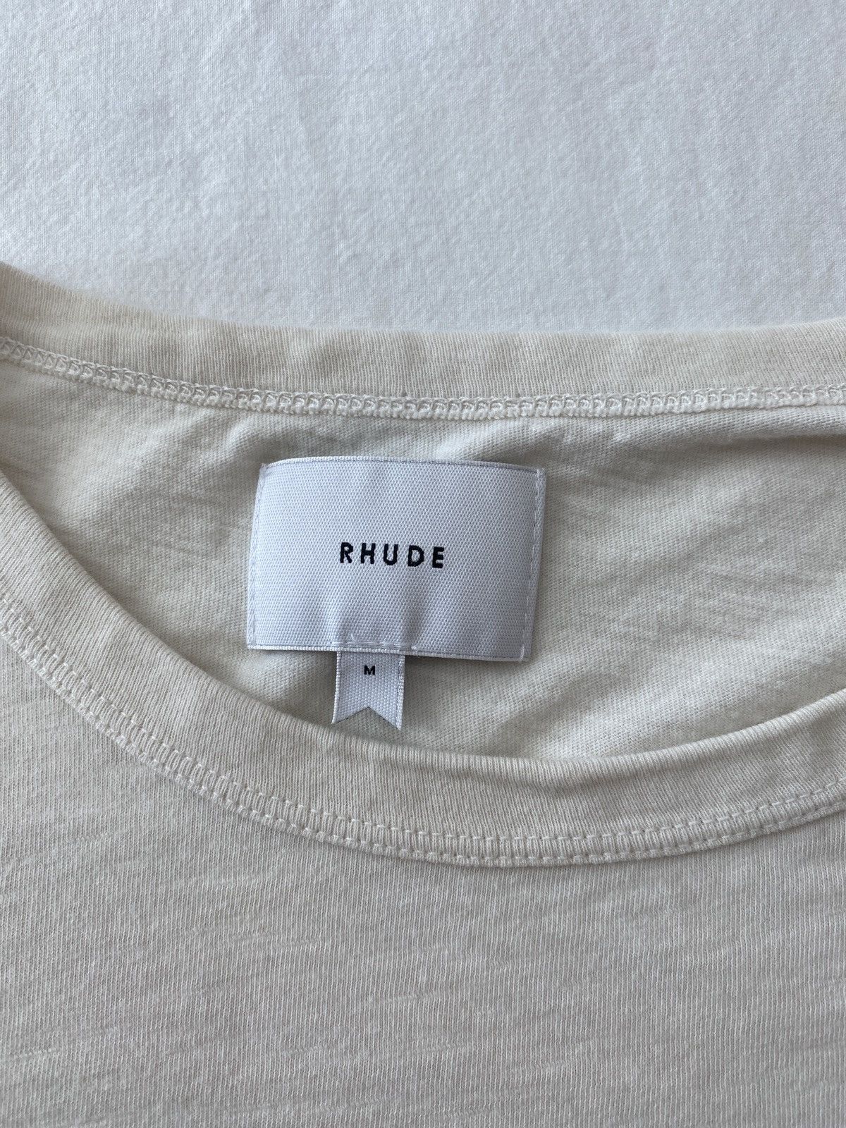 Rhude Rhude Flocked Burnout Tee Size US M / EU 48-50 / 2 - 6 Thumbnail