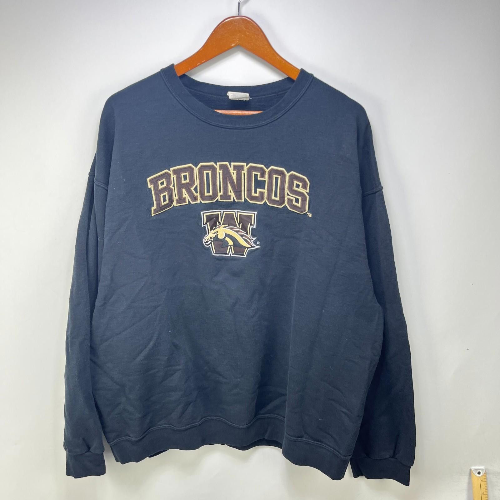 Designer Vintage West Michigan Broncos Sweatshirt 2XL Size ONE SIZE - 1 Thumbnail