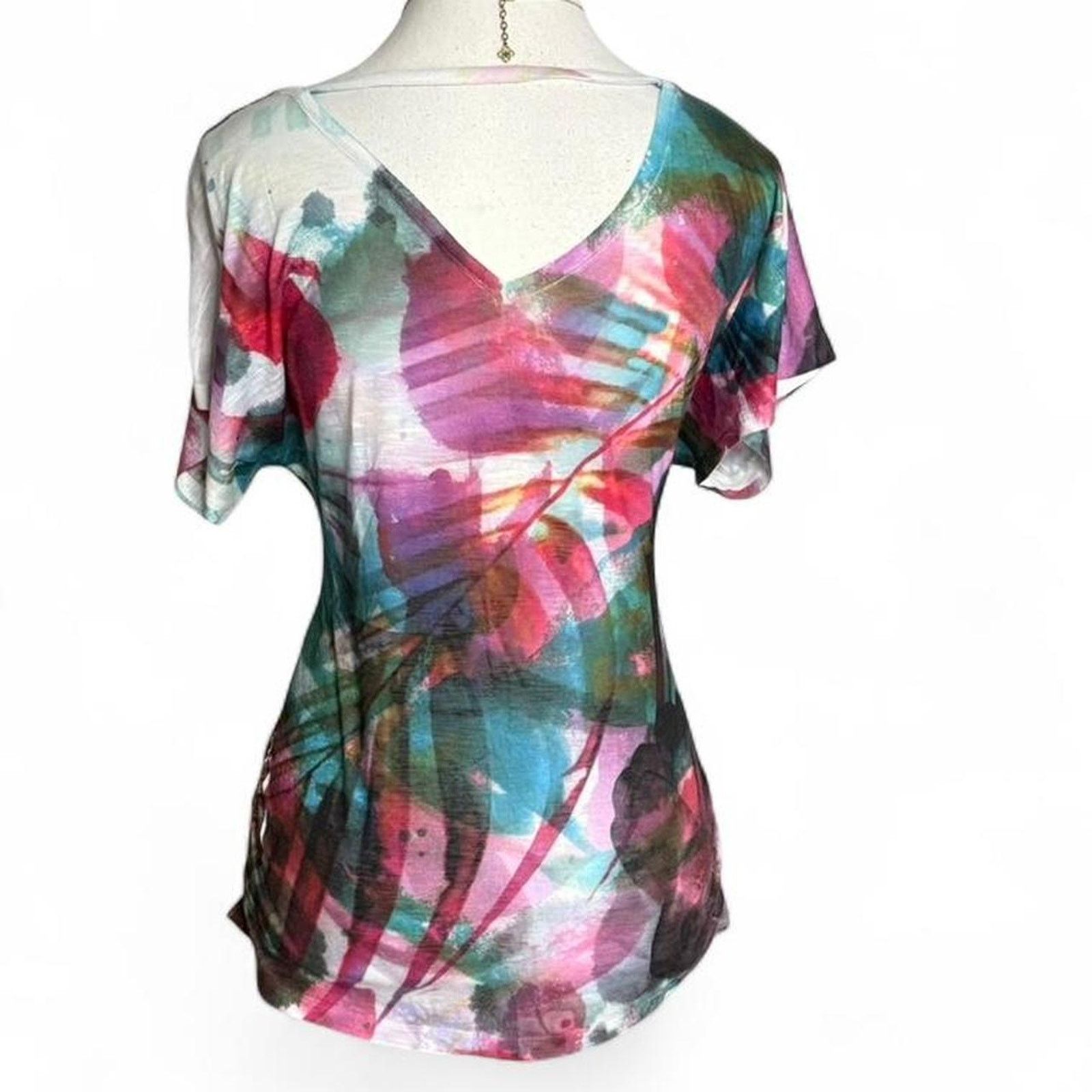 Other Floral Multi Color TropicalSummer Early 2000s Top Size Small Size S / US 4 / IT 40 - 2 Thumbnail