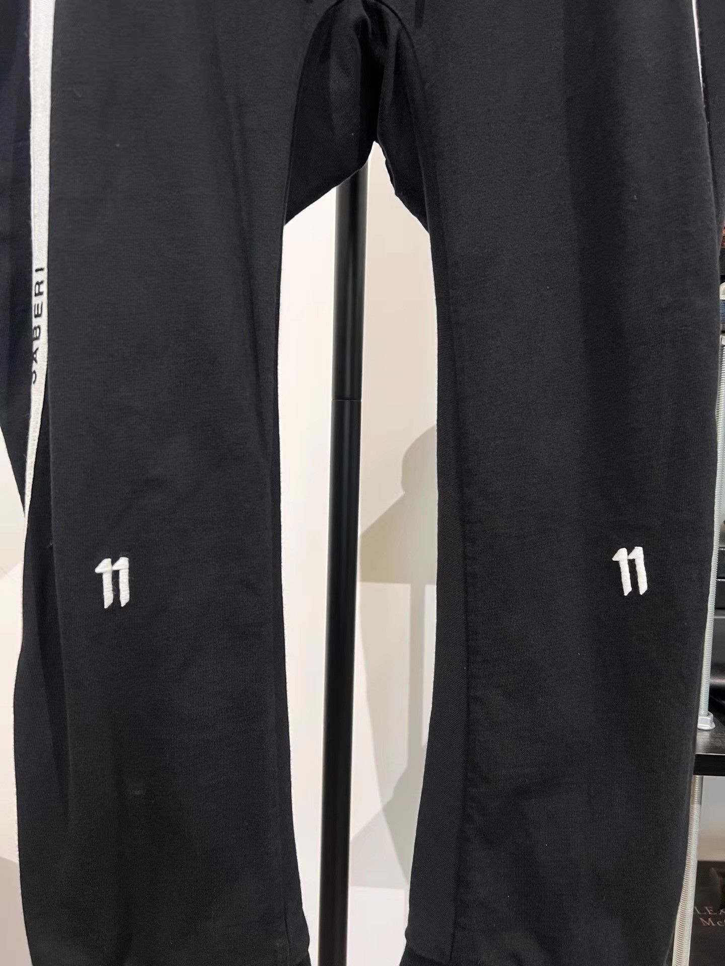 11 By Boris Bidjan Saberi 11by BBS Embroidered Logo Tape Joggers K35 Size US 33 - 3 Thumbnail