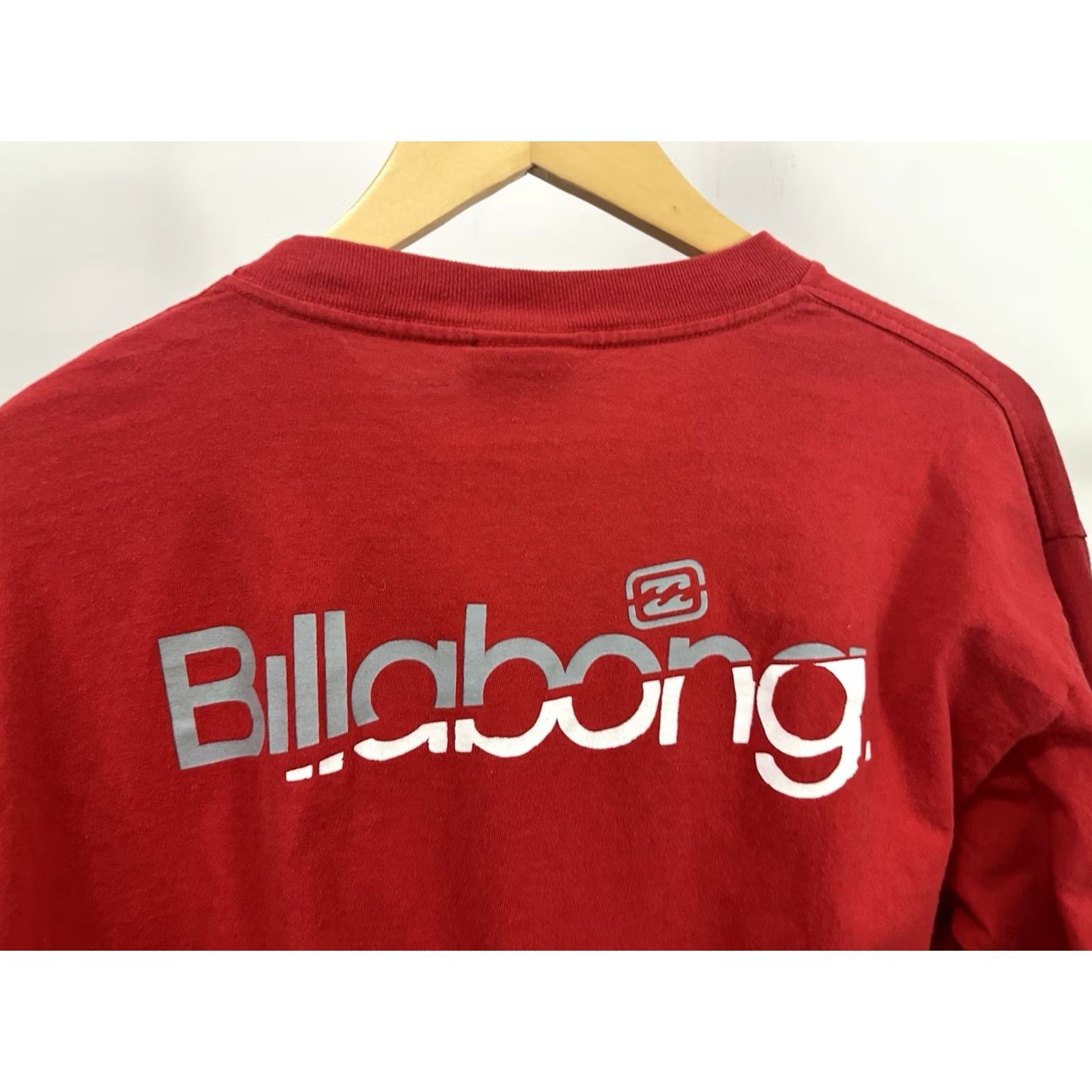 Billabong VTG Billabong Long Sleeve T-Shirt Swoosh Double Sided Red L Mens Size US L / EU 52-54 / 3 - 5 Thumbnail