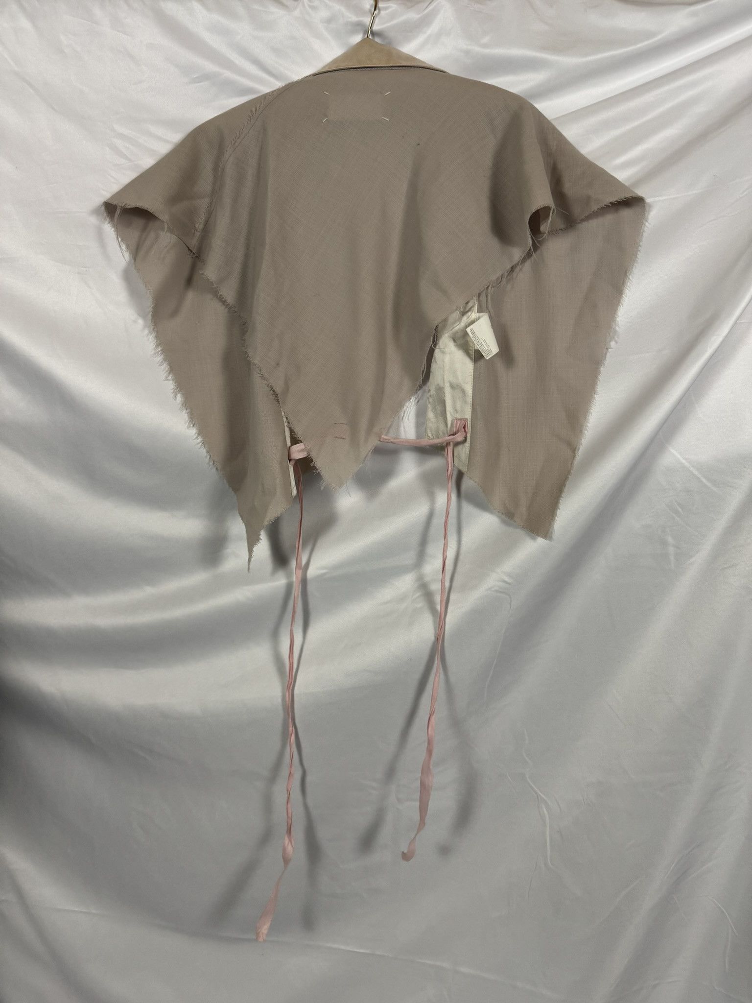 Maison Margiela Vintage Margiela Wool Asymmetric Draped Bolero Cape Taupe Size M / US 6-8 / IT 42-44 - 10 Thumbnail