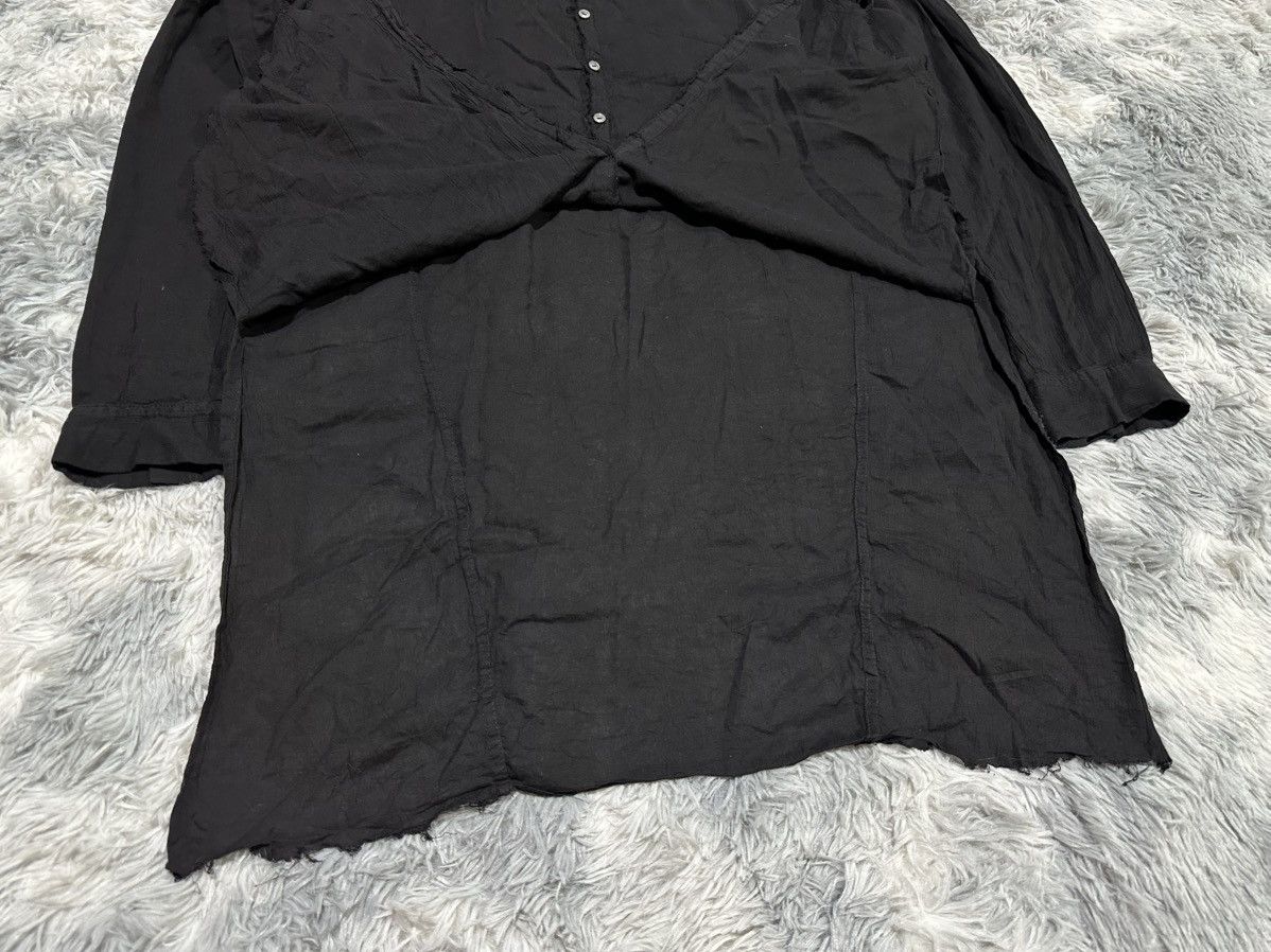 KMRii 🔥Rare Archived Kmrii Linen Shirt Raw Edge Goth Punk Size US XXL / EU 58 / 5 - 7 Thumbnail