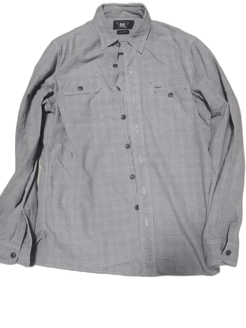 RRL Ralph Lauren RRL Gray Plaid Long Sleeve Shirt-2508 Size US M / EU 48-50 / 2 - 1 Thumbnail