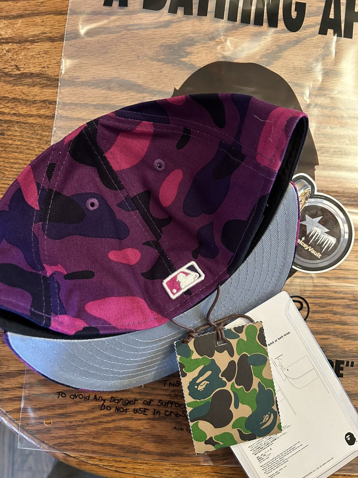 Bape × MLB × New Era Bape x MLB Purple Camo CWS Fitted Hat 7 Bape × MLB × New Era Bape x MLB Purple Camo CWS Fitted Hat 7