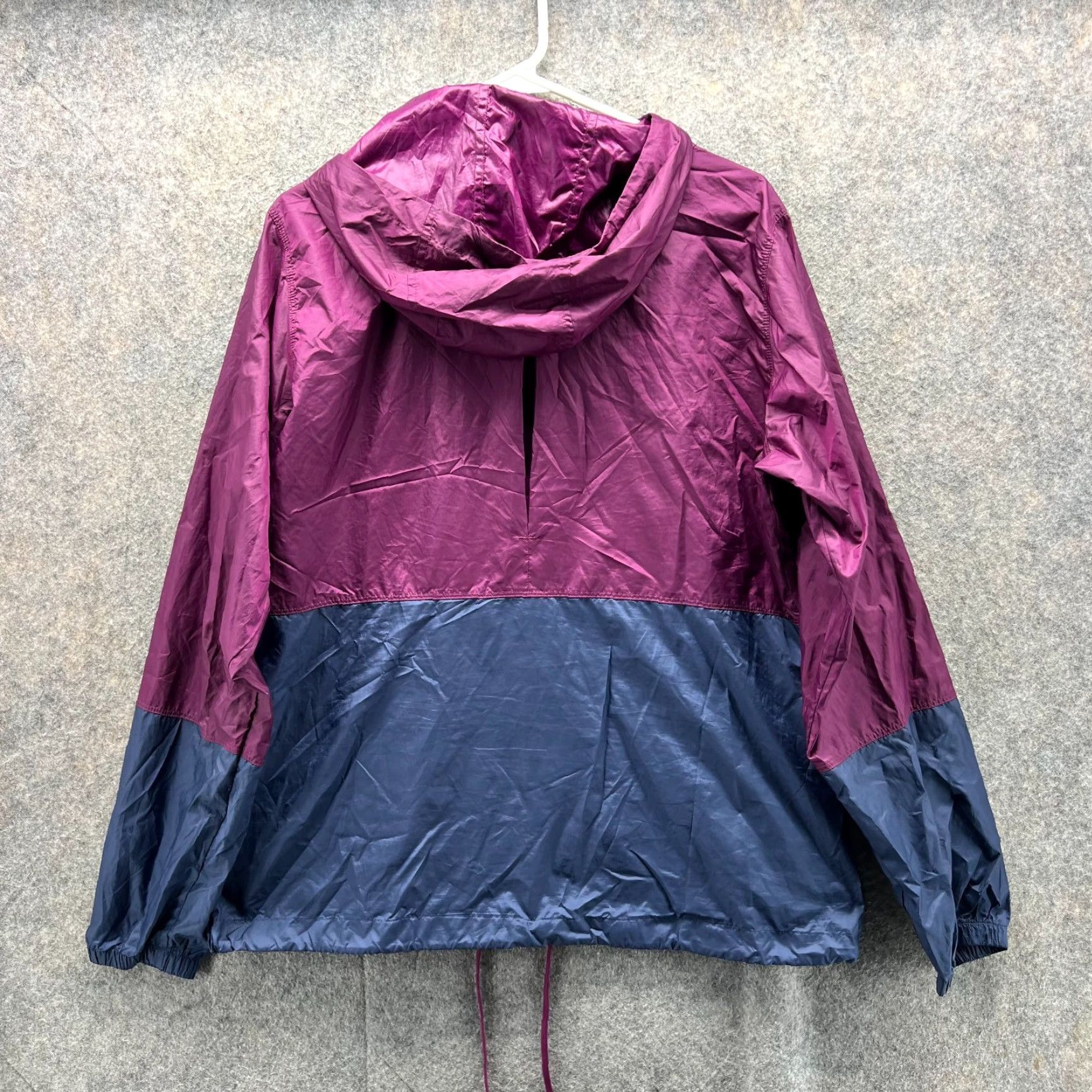 Pinko Columbia Jacket Women Large Purple Windbreaker Full Zip Anorak Hoodie Vtg Size L / US 10 / IT 46 - 2 Thumbnail