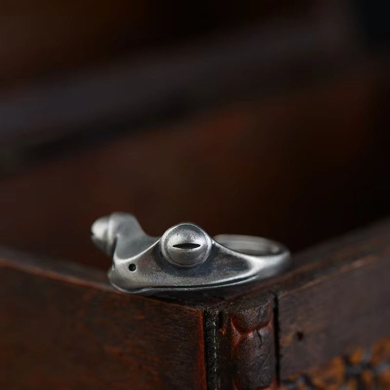 Jewelry Hip Hop Punk Frog Animal Rings Size ONE SIZE - 5 Thumbnail