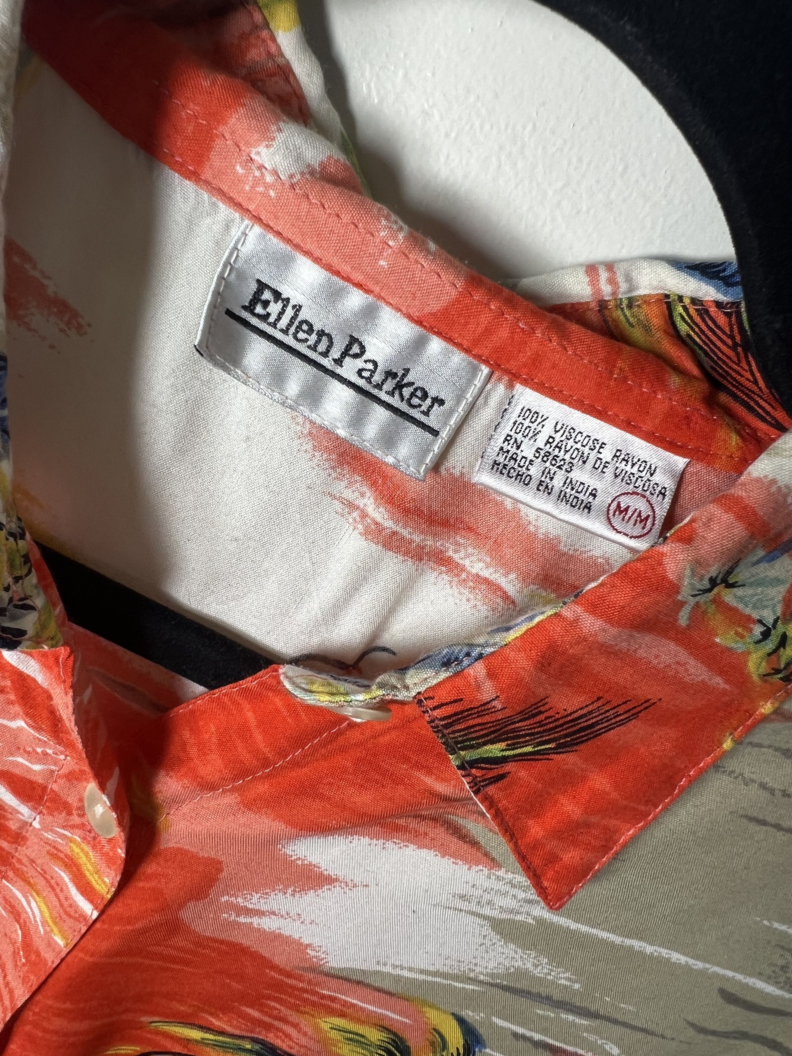 Other Vintage Ellen Parker Island Scene Hawaiian Print Button Up Size US S / EU 44-46 / 1 - 5 Thumbnail