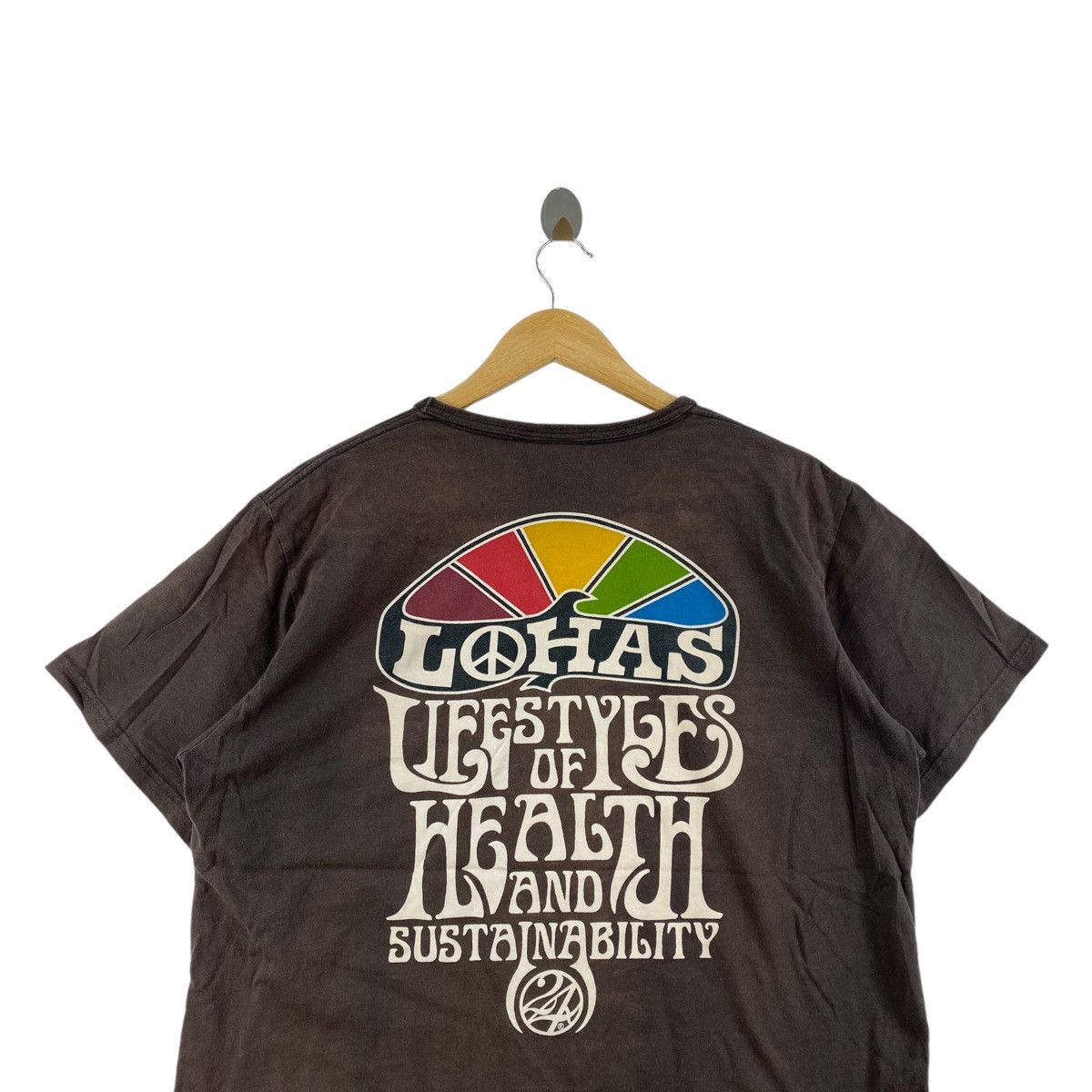 Japanese Brand × Vintage Vintage 24 Karats SURF LOHAS Japanese Brand Logo Print Brown Size US XL / EU 56 / 4 - 2 Thumbnail