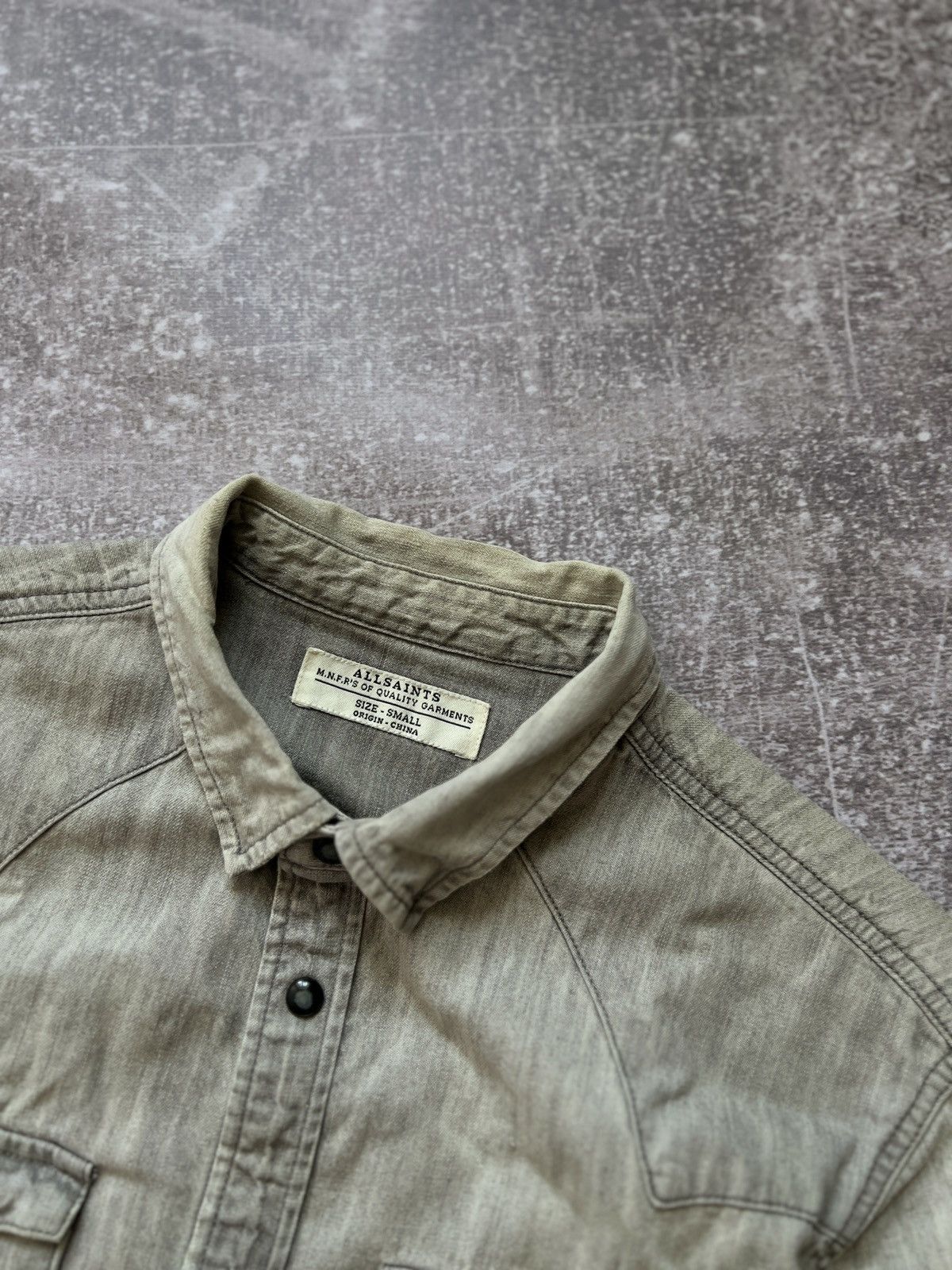 Allsaints AllSaints denim jacket jeans distressed nice colour Size US S / EU 44-46 / 1 - 6 Thumbnail