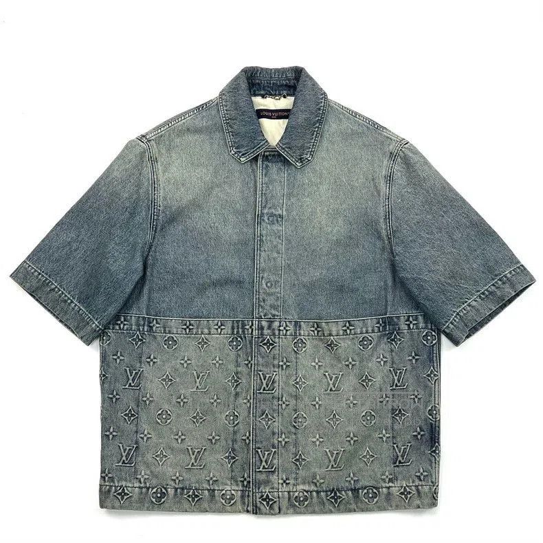 Louis Vuitton Louis Vuitton Washed Blue Denim Jacket. Size US L / EU 52-54 / 3 - 2 Thumbnail