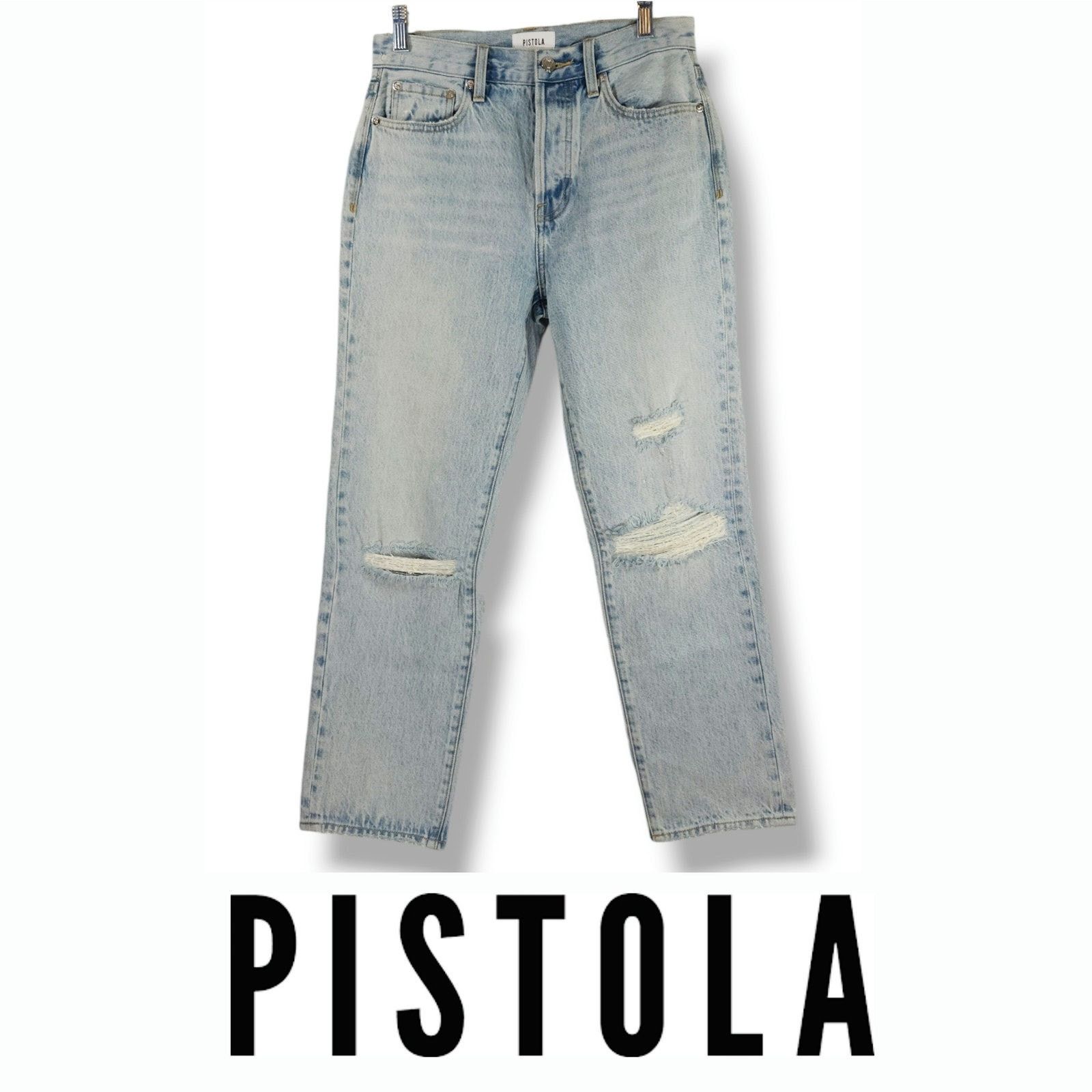 Pistola NWOT Pistola Charlie Button Fly Straight Jeans Sz. 26x27 Size 26" / US 2 / IT 38 - 1 Thumbnail