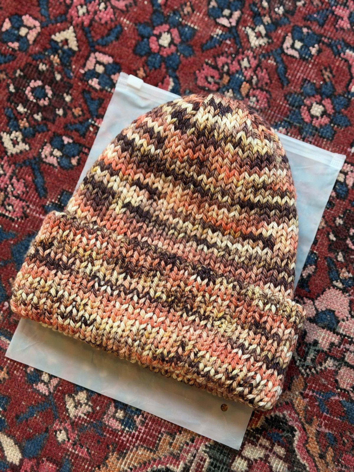Handmade Bexhill Court Scrap Wool Beanie - Utah Size ONE SIZE - 3 Thumbnail