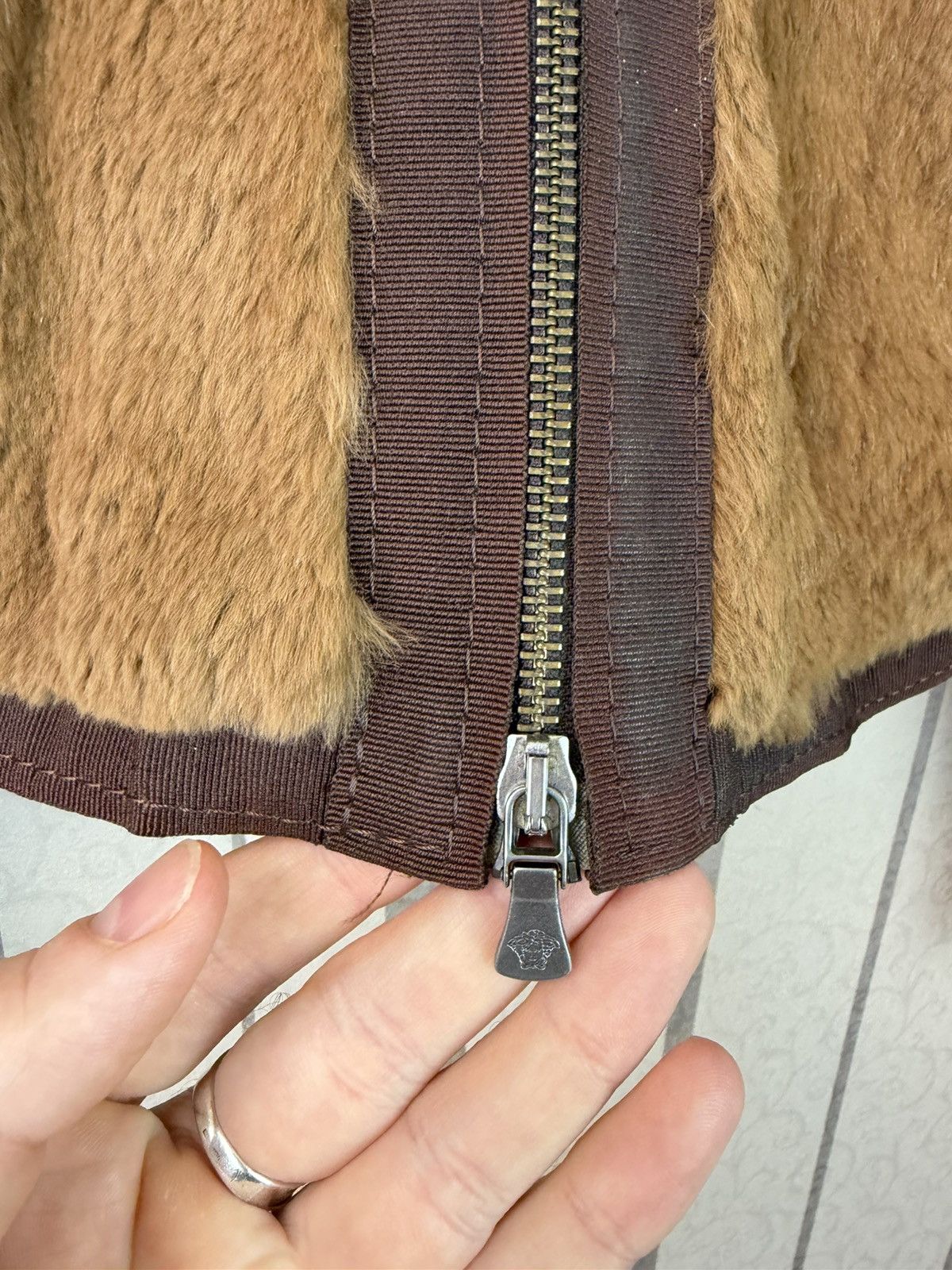 Versace Jeans Couture ARCHIVE Versace Jeans Couture Rabbit Fur Jacket ITTIERRE Size S / US 4 / IT 40 - 17 Thumbnail