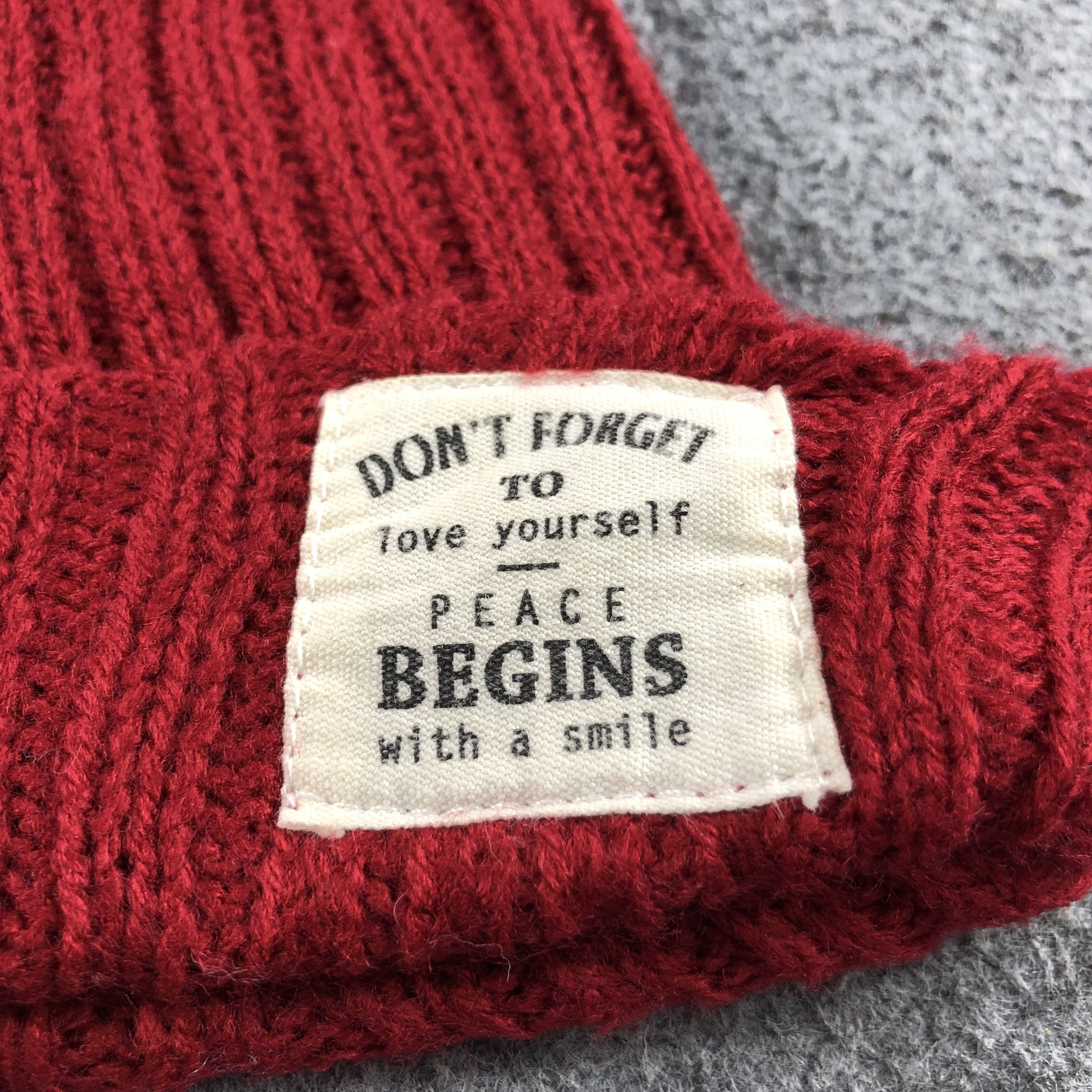 Vintage Unknown Motivational Quote Beanie Snowcap Snow Hat B256 Size ONE SIZE - 4 Thumbnail