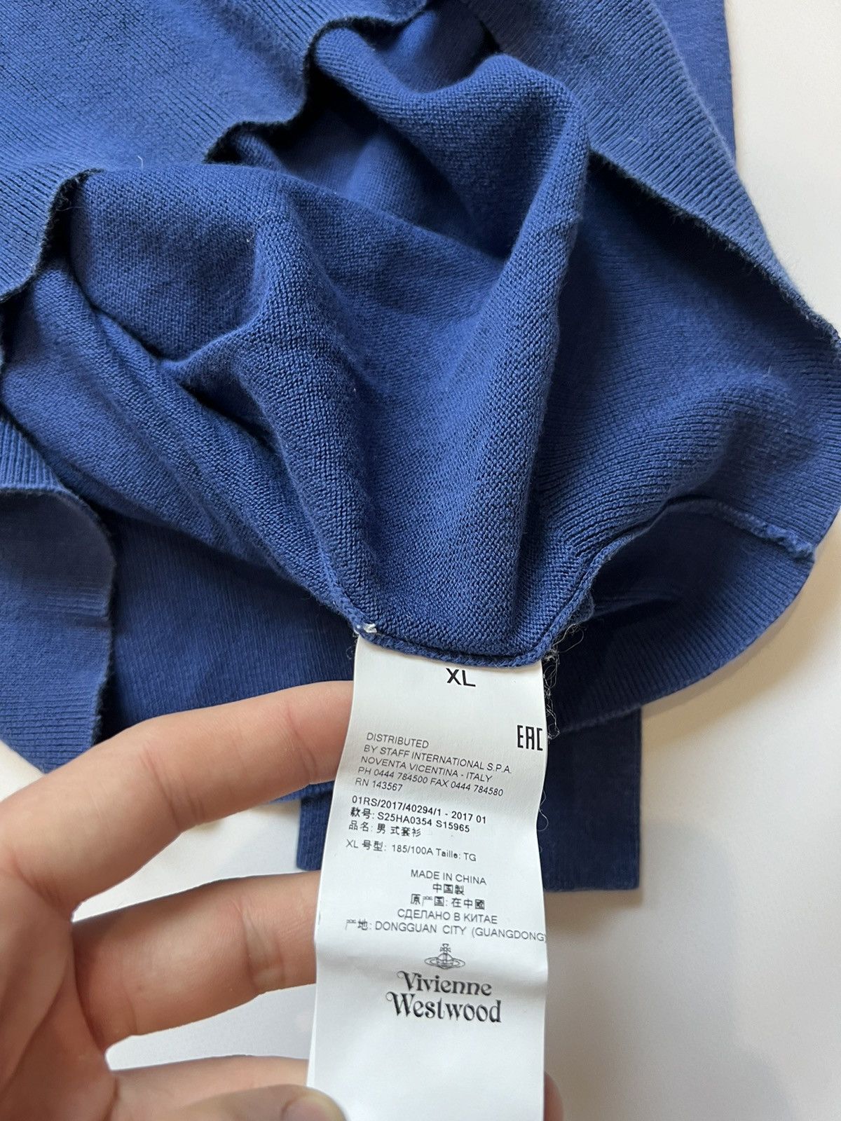 Vivienne Westwood Vivienne Westwood Navy Sweater Blue Size US XL / EU 56 / 4 - 6 Thumbnail