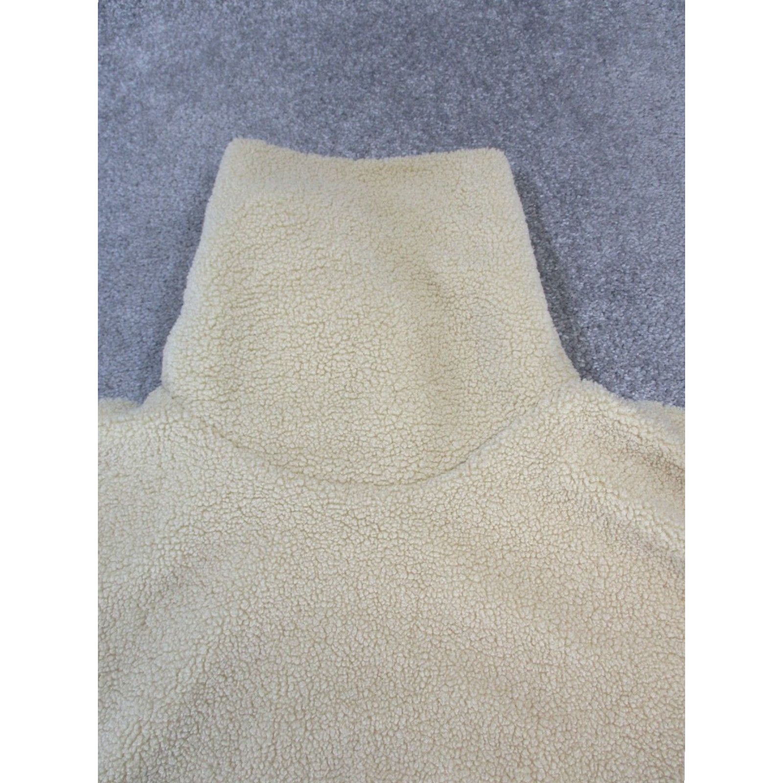 Vintage Tuckernuck Sweater Womens XS Beige Turtleneck Fleece Pullover Knit Shirt Pullover XS Womens 90s? Size XS / US 0-2 / IT 36-38 - 2 Thumbnail