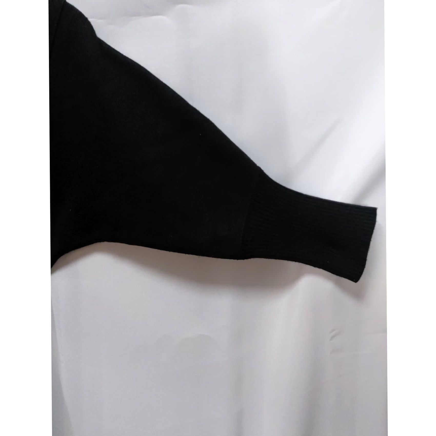 Vintage Ellie Makir New York Black Knit Dress Fit & Flare Half Zip XS Women Size XS / US 0-2 / IT 36-38 - 7 Thumbnail