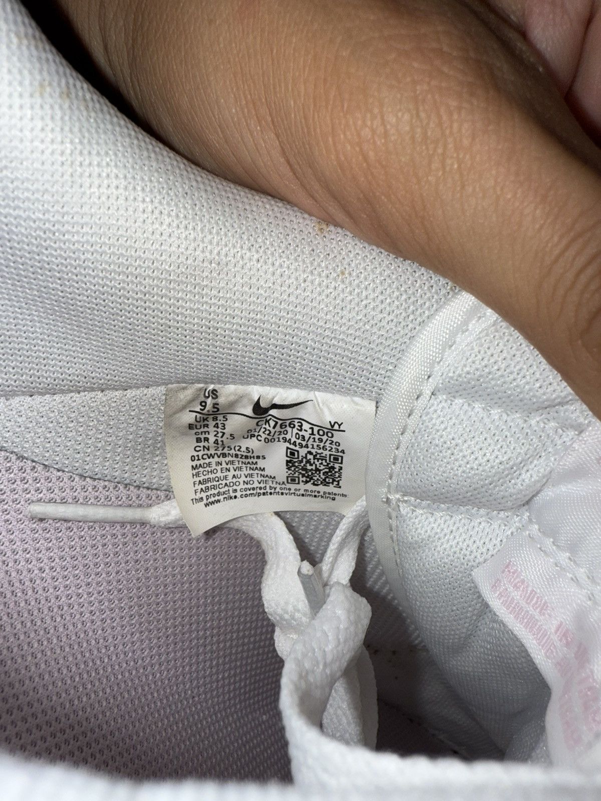 Nike Nike Air Force 1 Low ‘07 White Pink Foam Size US 9.5 / EU 42-43 - 8 Thumbnail