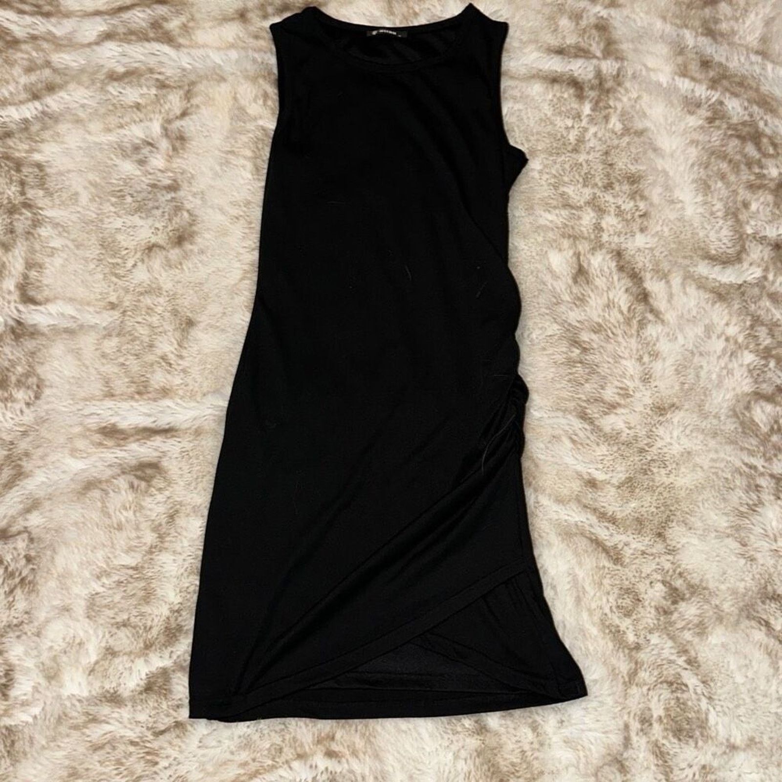 Other Amazon BTBFM Black Wrap-Front Mini Dress | Sz S Size S / US 4 / IT 40 - 2 Thumbnail