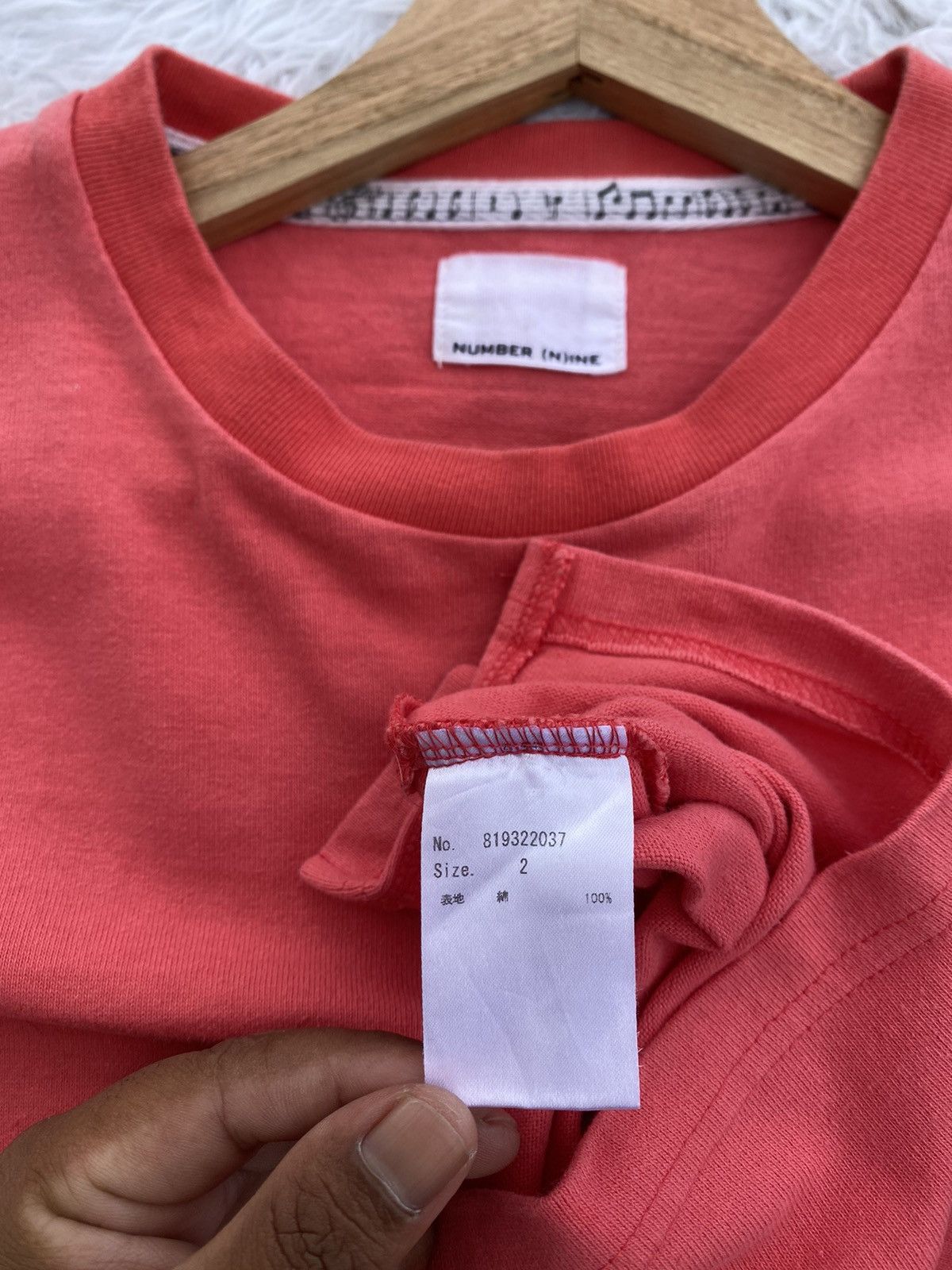 Number (N)ine Rare Number Nine Japanese Brand Pink Tshirt Size US M / EU 48-50 / 2 - 11 Thumbnail