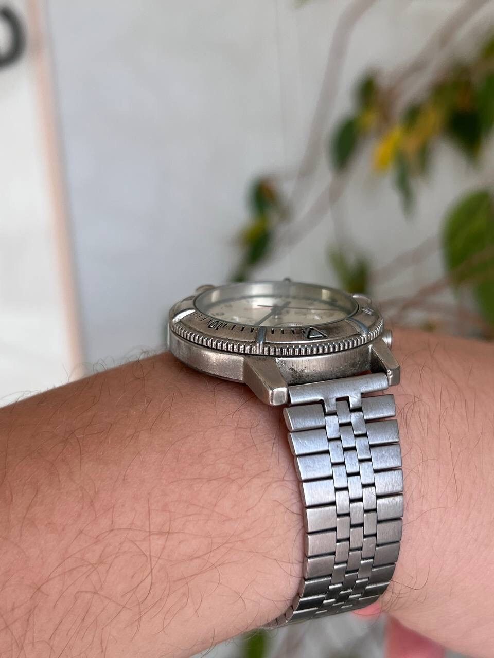 Canon × Japanese Brand 90s Canon Steel Metallic Chrome watch vintage Japan Style Size ONE SIZE - 3 Thumbnail