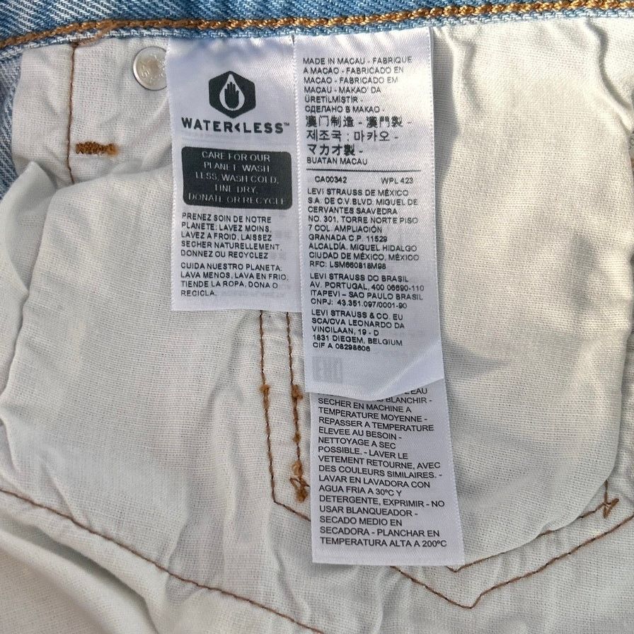 Levi's Womens Levis Button Fly Cropped Blue Jeans 32x26 XL Size 34" / US 12 / IT 48 - 6 Thumbnail