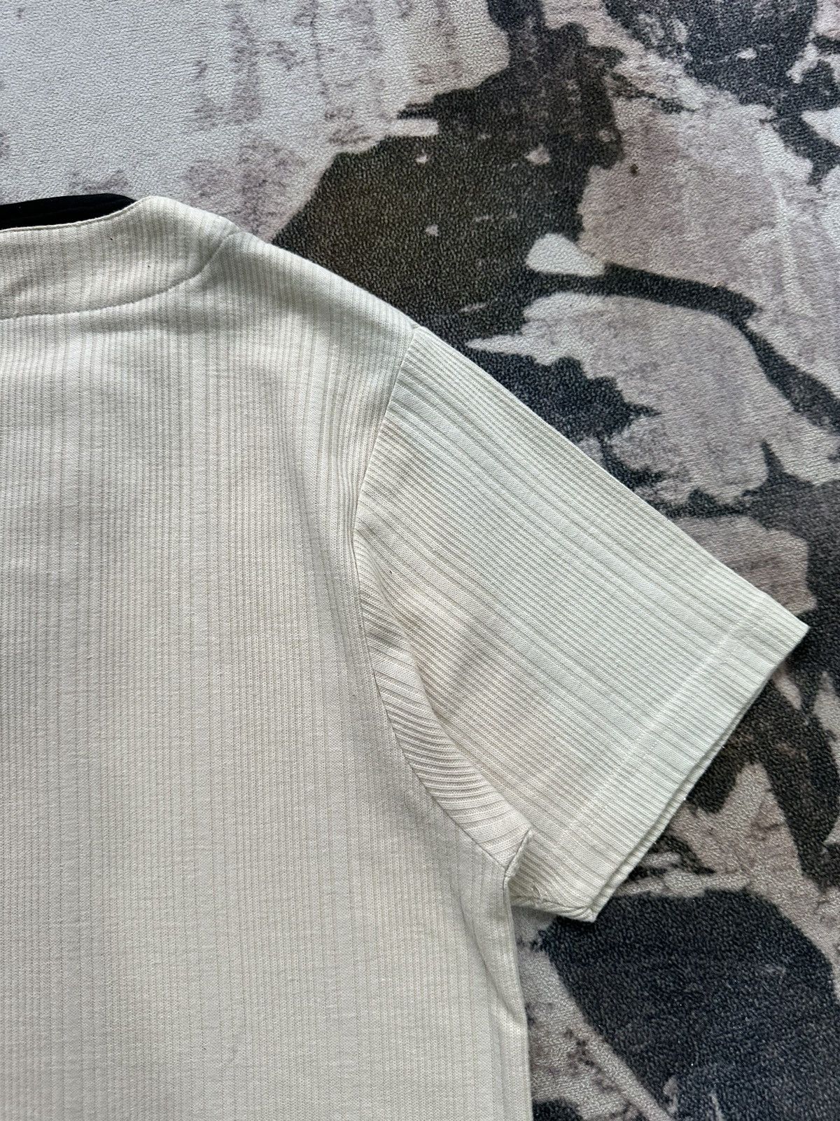 Yohji Yamamoto 1990s YSACSNY Y'saccs half button tee Size US L / EU 52-54 / 3 - 6 Thumbnail