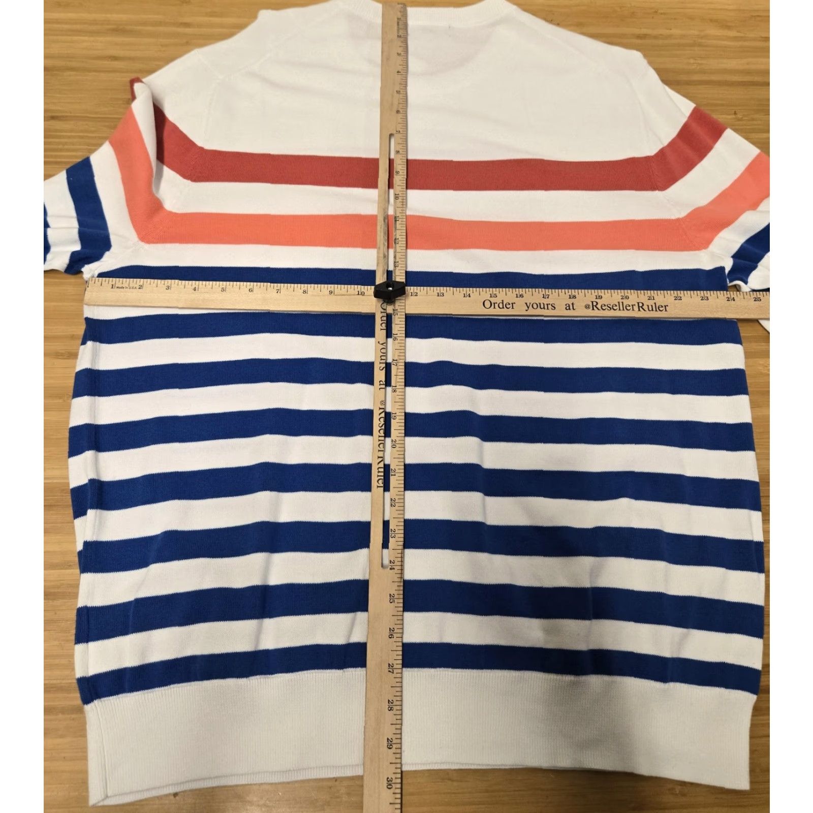 Brooks Brothers Brooks Brothers Sweater Mens 2XL White Blue Striped Crewneck Long Sleeve Knit Size US XXL / EU 58 / 5 - 7 Thumbnail
