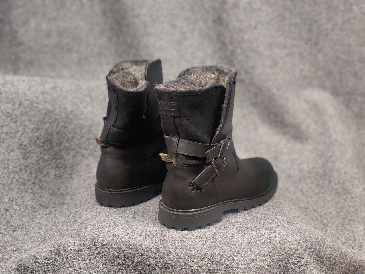Barbour Barbour Sycamore Leather Waterproof Fur Lined Ankle Boots Size US 7 / IT 37 - 9 Thumbnail
