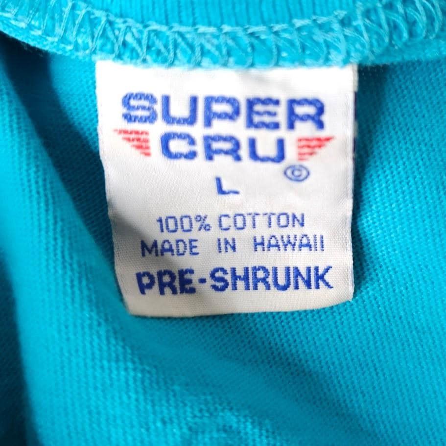 Vintage Vintage Hang Loose Hawaii T Shirt Mens Size Large Blue 80s Size US L / EU 52-54 / 3 - 9 Thumbnail