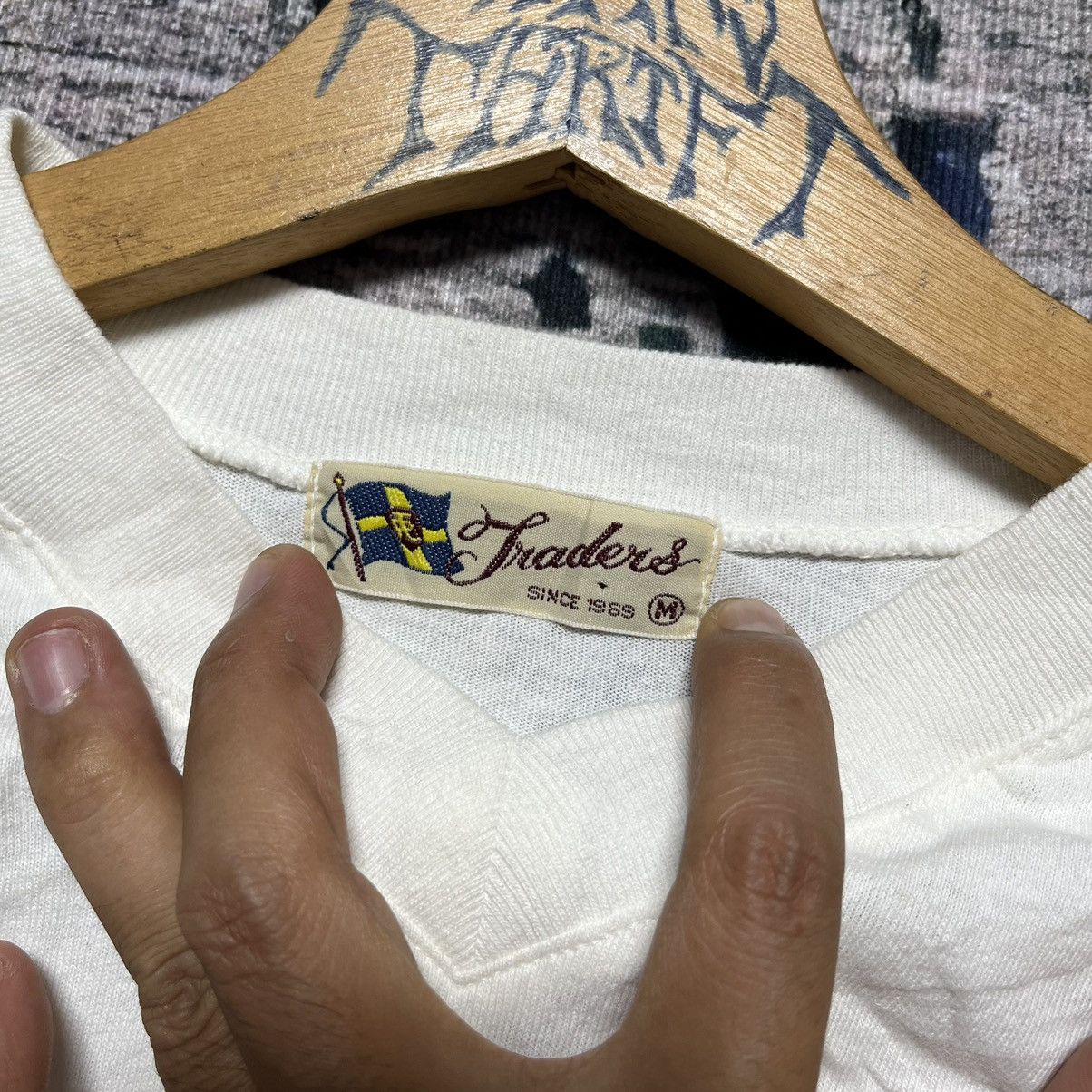 Vintage 🔥Vintage Traders Bike USA Big Logo Long Sleeve tee 🇺🇸 Size US M / EU 48-50 / 2 - 5 Thumbnail