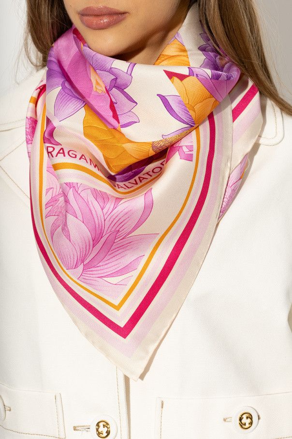 Salvatore Ferragamo o1s1rm1024 Size: 90x90 Cm / Scarf in Multicolor Size ONE SIZE - 3 Thumbnail