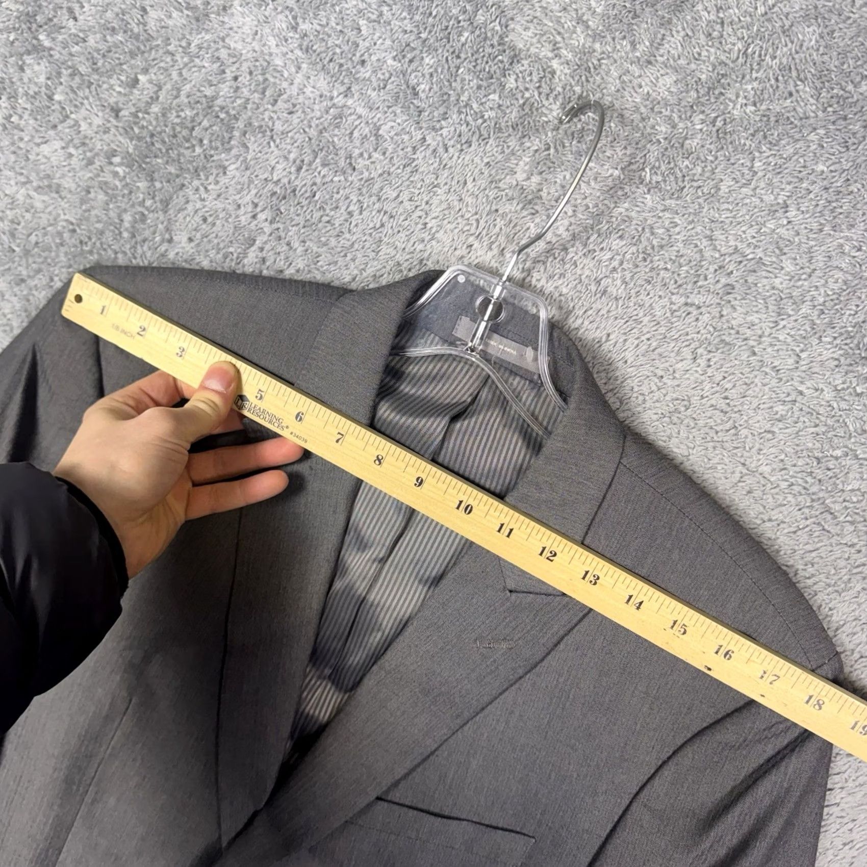 Joseph Abboud Joseph Abboud Suit - Mens 40S 34x29 Herringbone Peak Viscose Jacket Size 40R - 7 Thumbnail