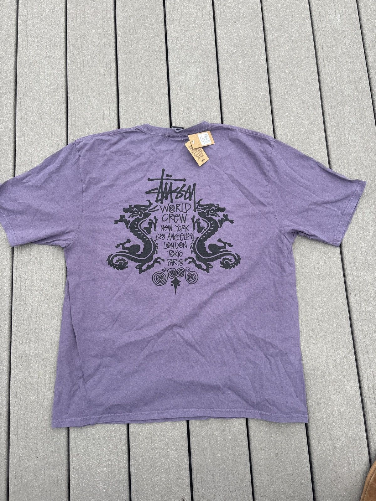 Stussy STUSSY DOUBLE DRAGON T SHIRT Size US XL / EU 56 / 4 - 1 Thumbnail