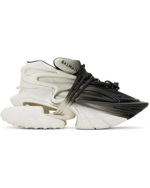 o1srvl11e0524 Unicorn Sneakers in White Black