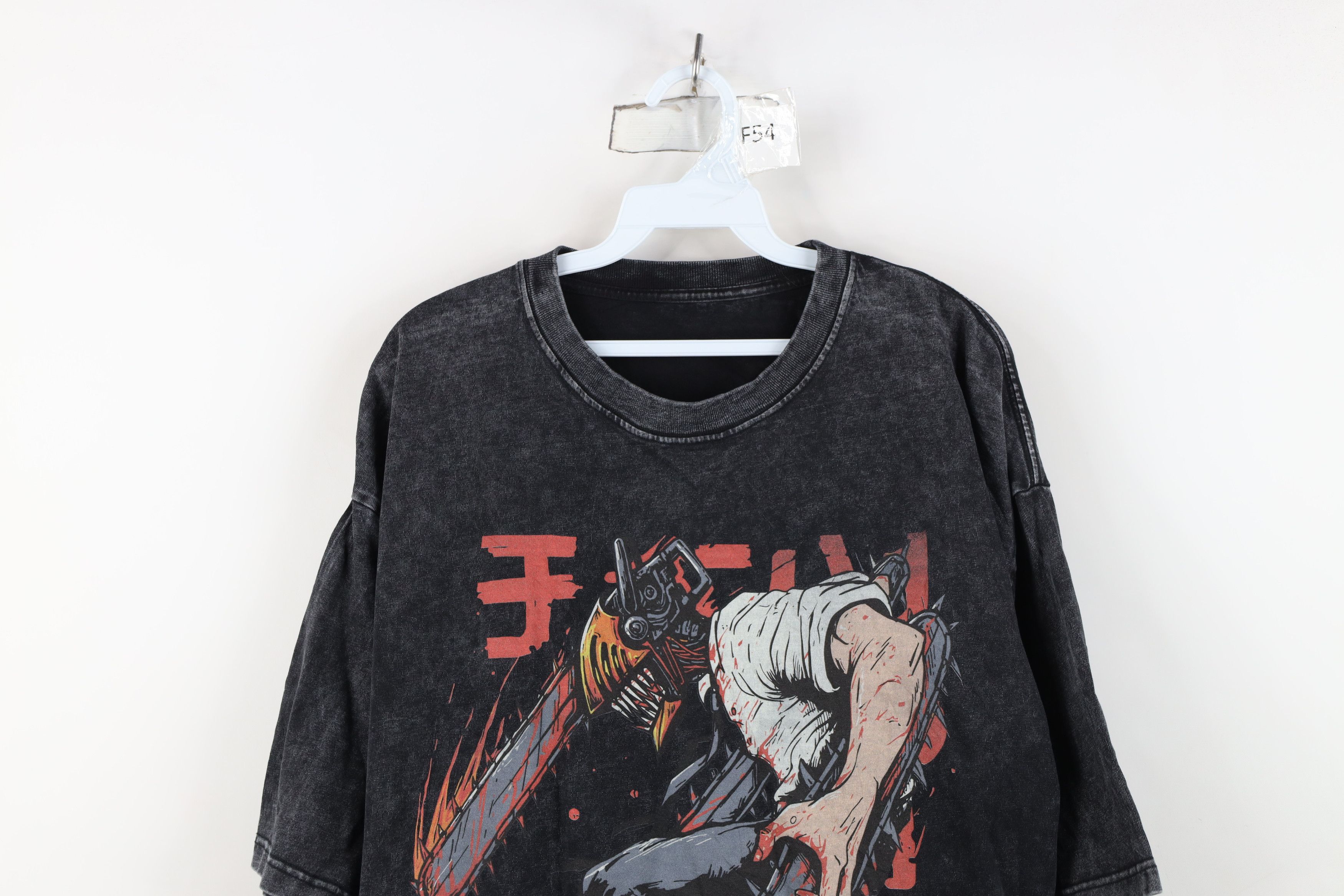 Vintage Vintage Streetwear Man Anime Manga Acid Wash T-Shirt Size US XXL / EU 58 / 5 - 2 Thumbnail