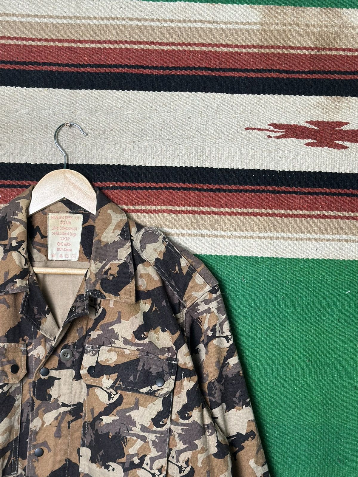 Japanese Brand RARE Hide and Seek Japan Vtg Military Workwear Jacket Size US L / EU 52-54 / 3 - 4 Thumbnail