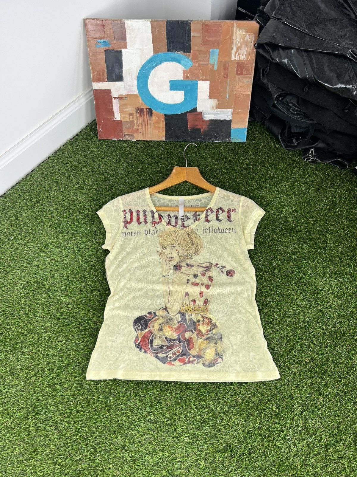 Hysteric Glamour Vintage Y2K Mesh T Shirt Hardcore Punk Rock n Roll Size US M / EU 48-50 / 2 - 1 Thumbnail