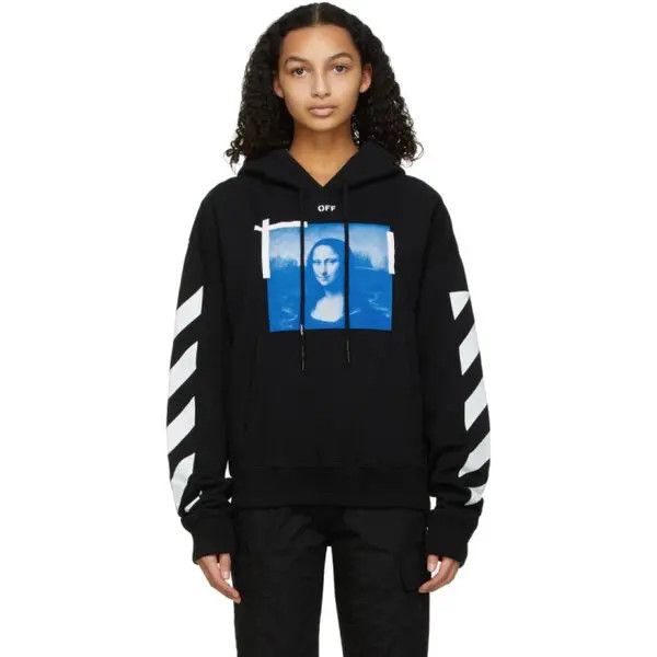 Off-White Black Mona Lisa Arrows Oversized Hoodie Size US S / EU 44-46 / 1 - 5 Thumbnail