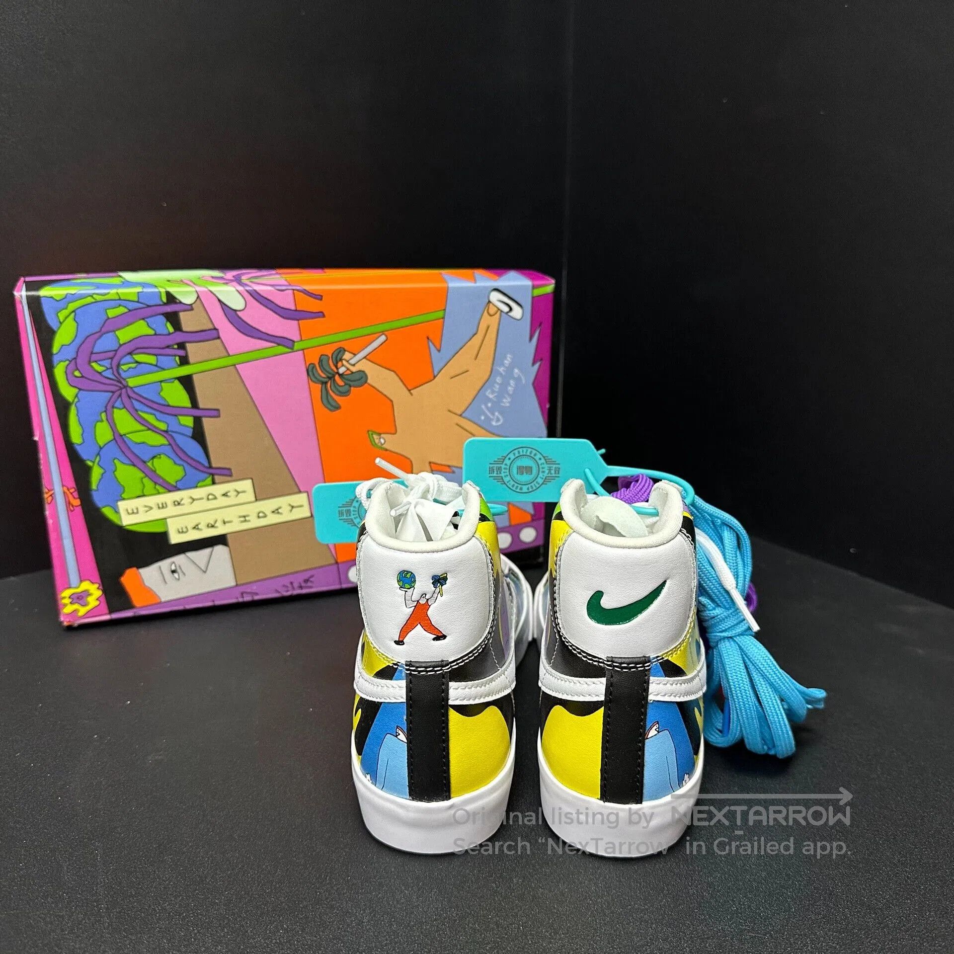 Nike Nike Blazer Graffiti Sneakers. Size US 5.5 / EU 38 - 3 Thumbnail