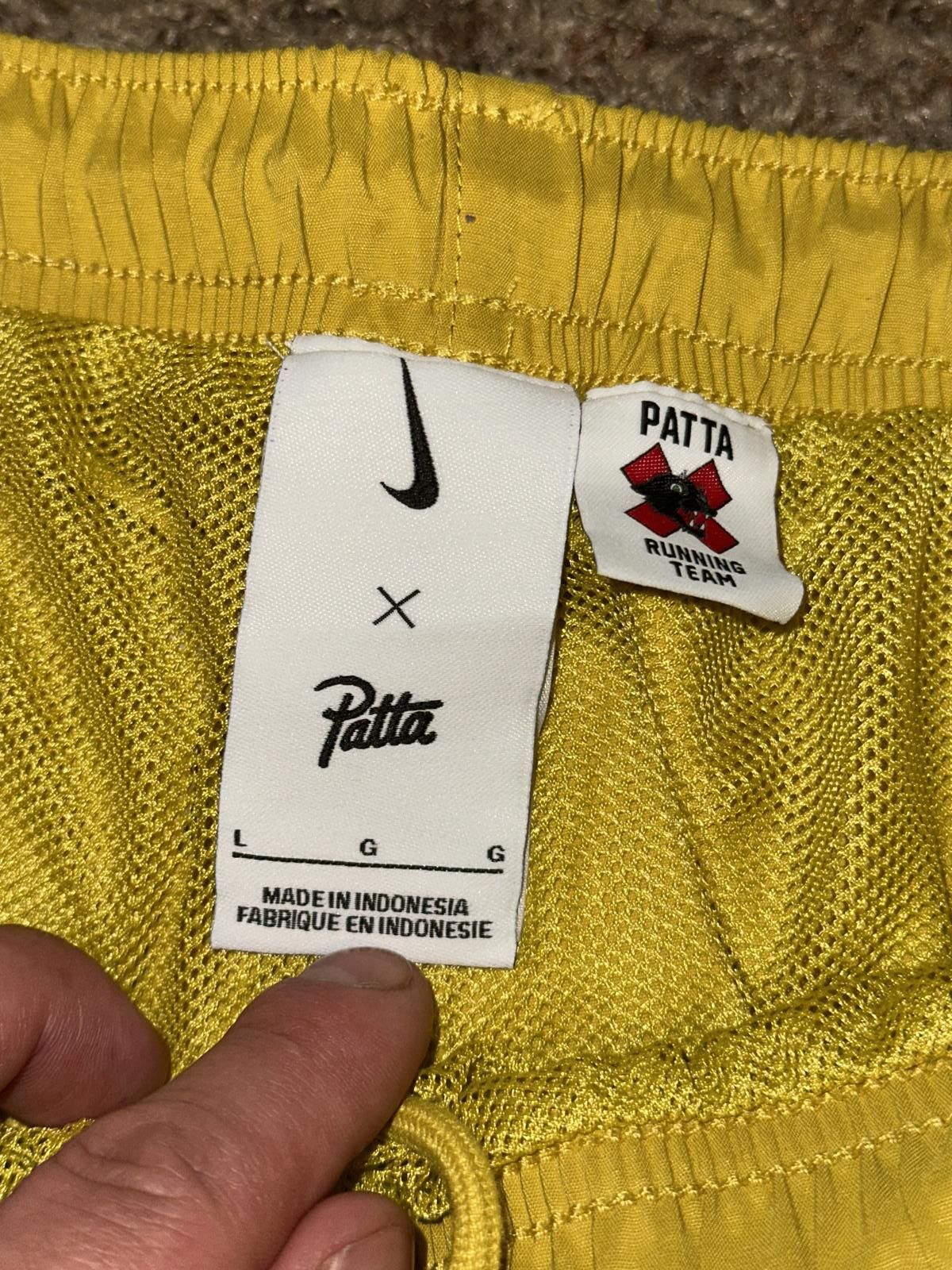 Nike Nike Men’s Patta Running Team Saffron Quartz Tracksuit Bottoms Size US 34 / EU 50 - 3 Thumbnail