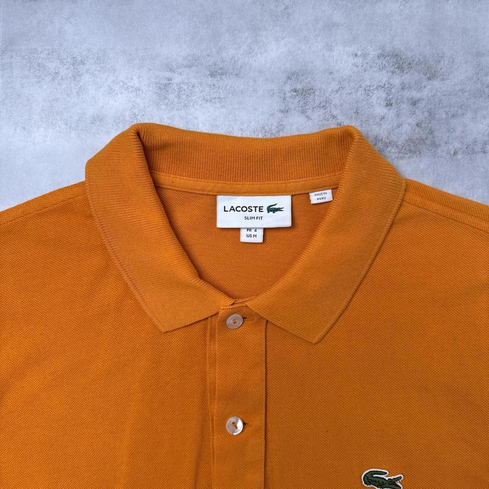 Lacoste Y2K Lacoste Orange Polo Shirt Size US M / EU 48-50 / 2 - 2 Thumbnail